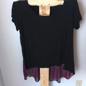 Torrid High Low Sheer Back Top